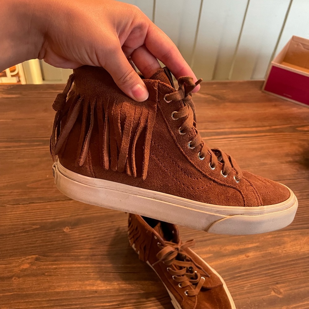 Vans suede sneaker with fringe